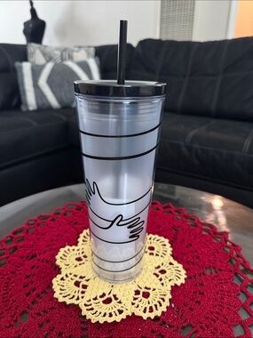 Starbucks Black and Clear Hug Graphic bottle
